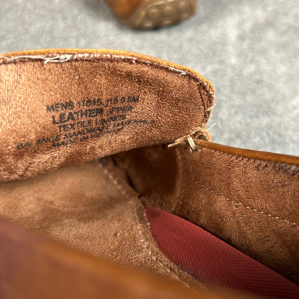 Florsheim Driver Penny Loafer Mens Cognac Brown Leather Shoes Size 9.5M - Picture 11 of 11